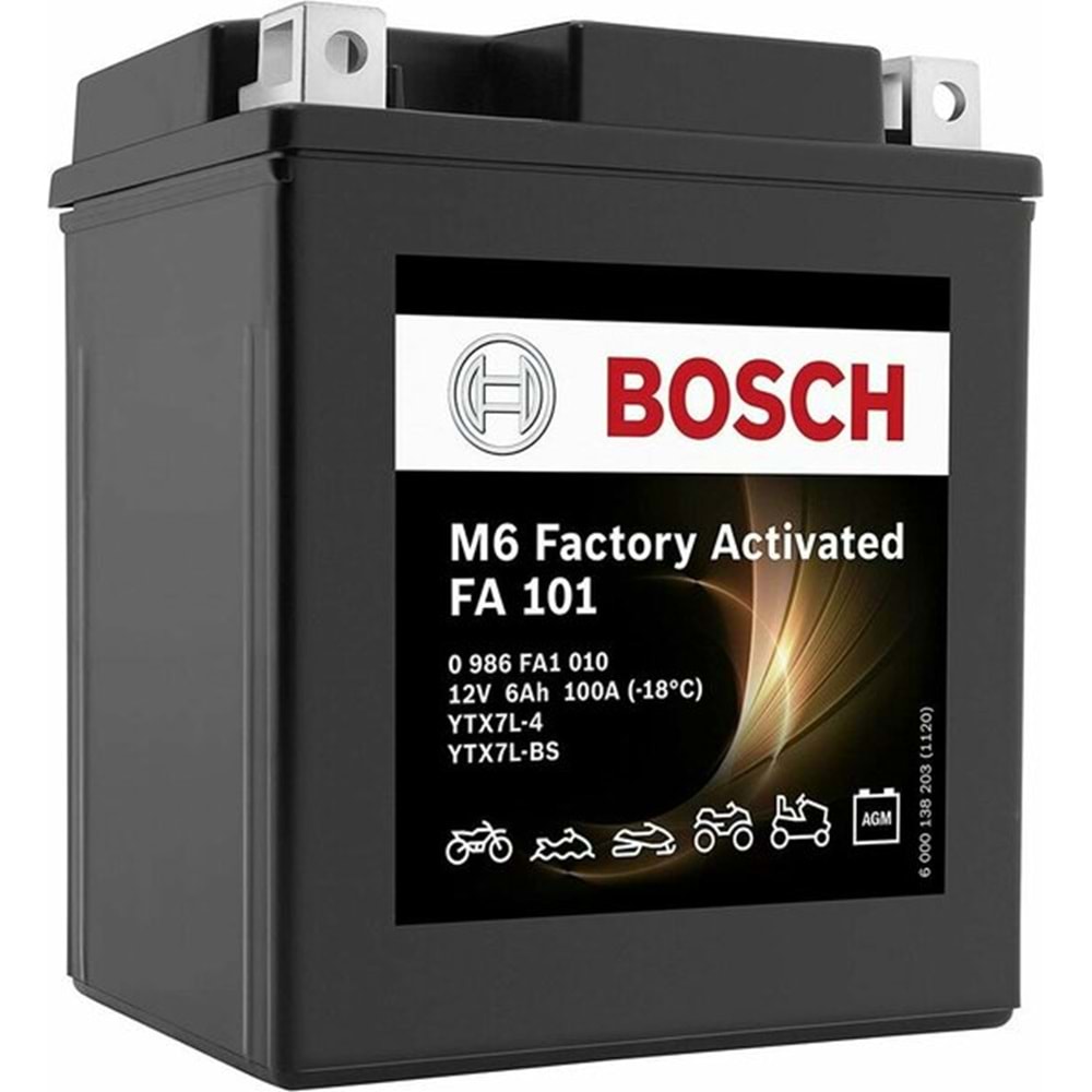 12V/ 6 AH AGM BOSCH MOTOR AKÜSÜ - FA101