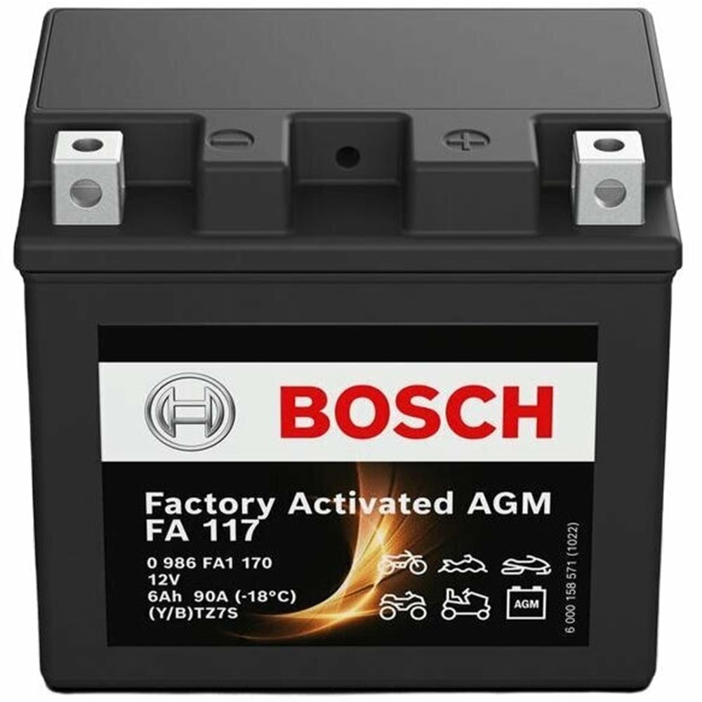 12V/ 6 AH BOSCH MOTOR AKÜSÜ - FA117