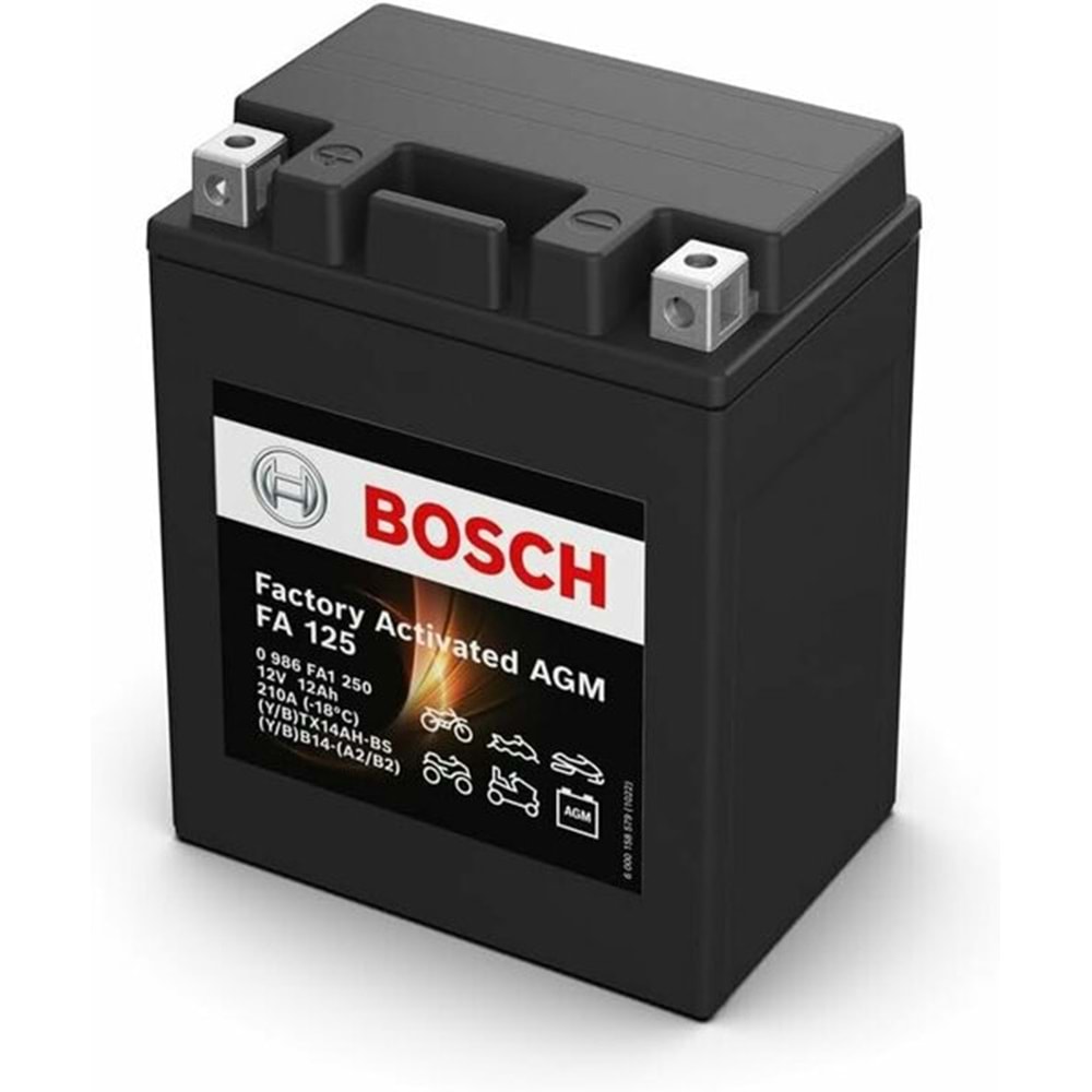 12V/ 12 AH BOSCH MOTOR AKÜSÜ - FA125
