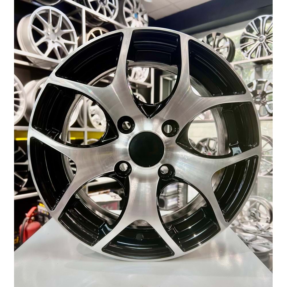 AGT 14 JANT 6 İNÇ ET35 4*108 67.1 GLOSS BLACK DIAMOND JANT MODELİ - 14019
