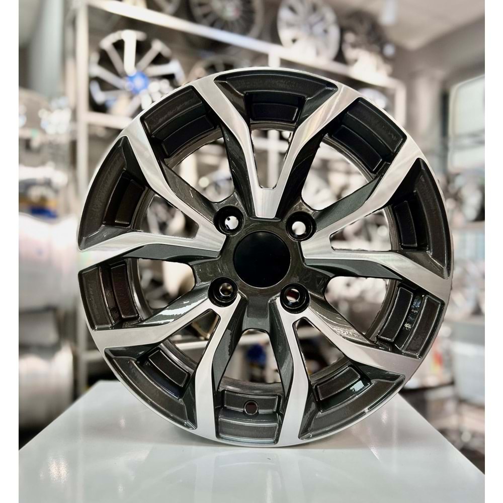 AGT 14 JANT 6 İNÇ ET35 4*108 64.40 GUN METAL DIAMOND JANT MODELİ