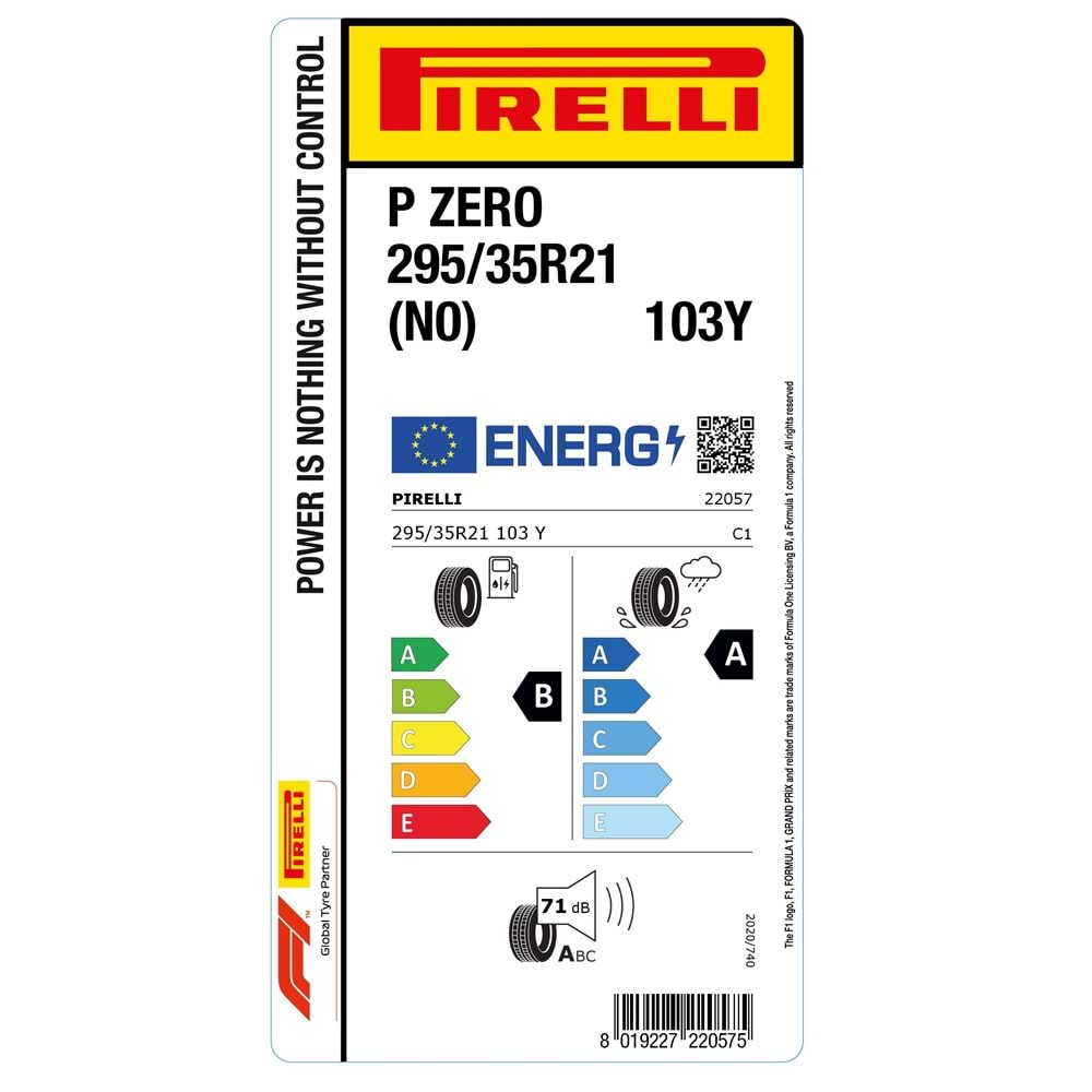 PİRELLİ 295/35R21 103Y (N0) PORSCHE PZERO (B-A-71) LASTİK 2025