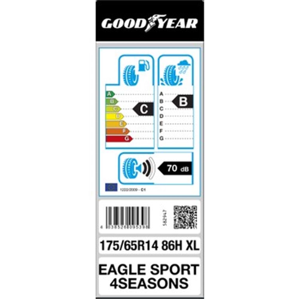 GOODYEAR 175/65R14 86 XL EAGLE SPORT 4 SEASONS LASTİK 21/22