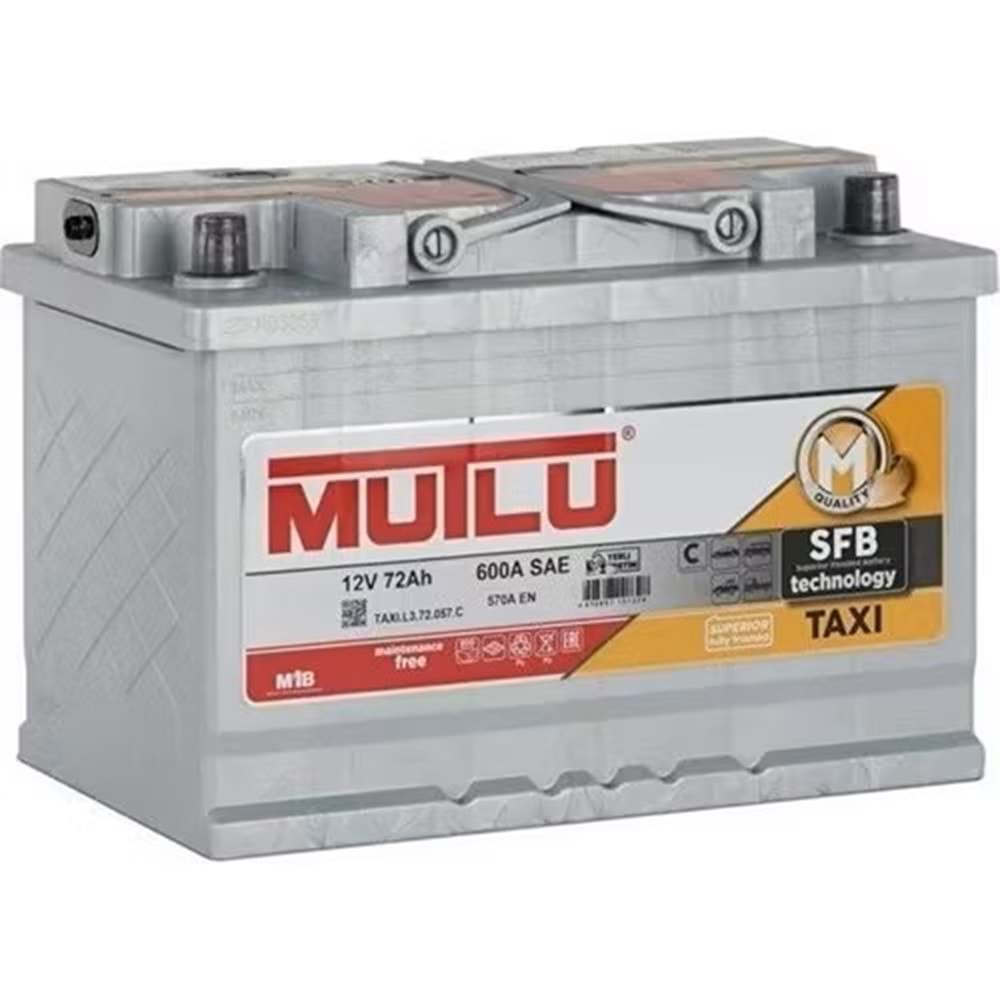 MUTLU AKÜ 12 72 570A EN SFB TAXI AKÜ