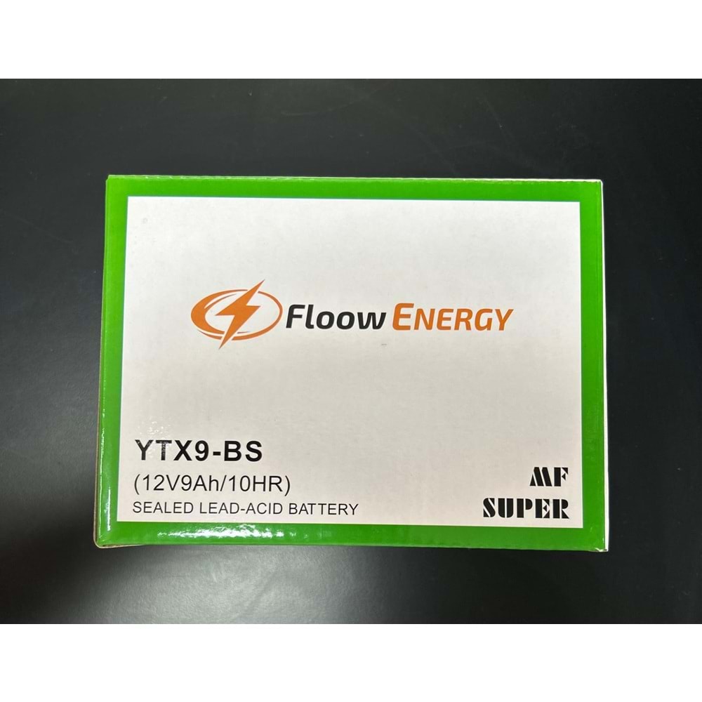 FLOOW AKÜ 12/9AH YATAY YTX9-BS MOTORSİKLET AKÜSÜ
