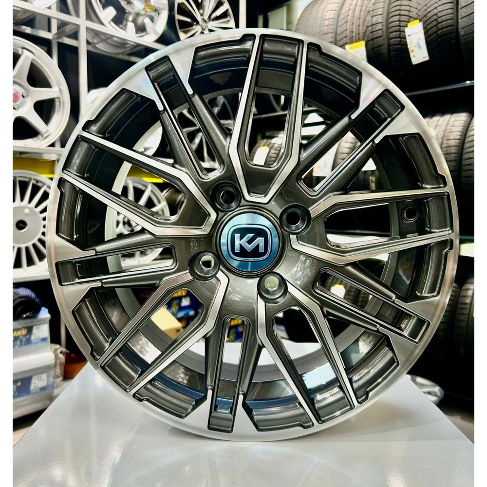 KM 14 JANT 5.5 İNÇ ET35 4*100 67.1 GUM METAL JANT MODELİ