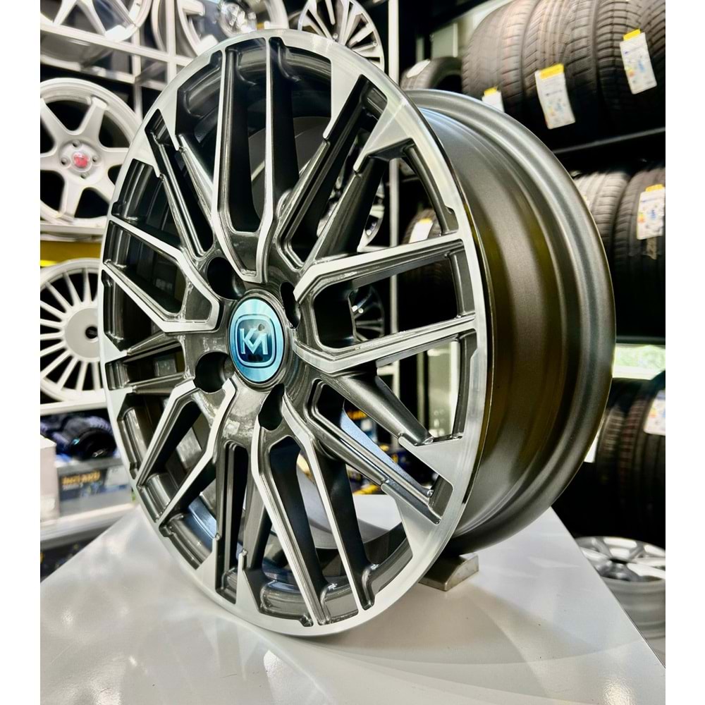 KM 14 JANT 5.5 İNÇ ET35 4*100 67.1 GUM METAL JANT MODELİ