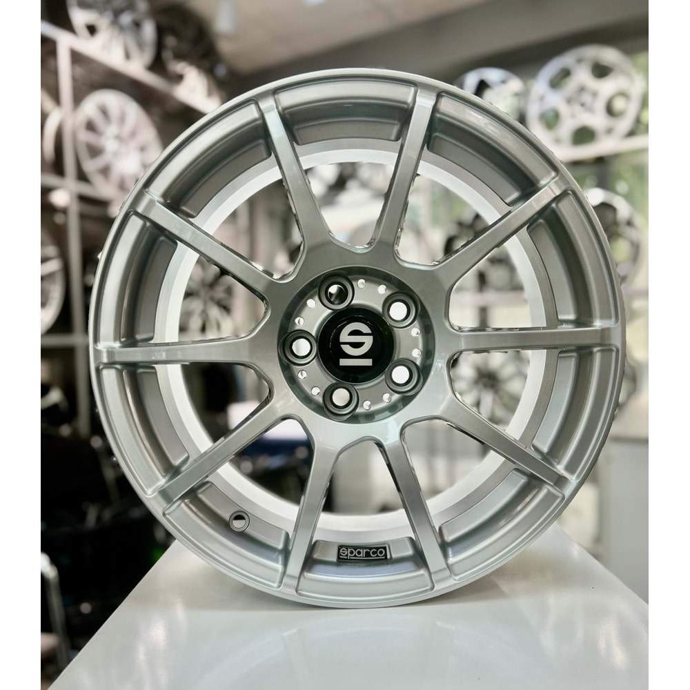 GZM1176 16 JANT 7 İNÇ ET35 5*100 67.1 ASSETTO SPARCO GARA SILVER JANT MODELİ