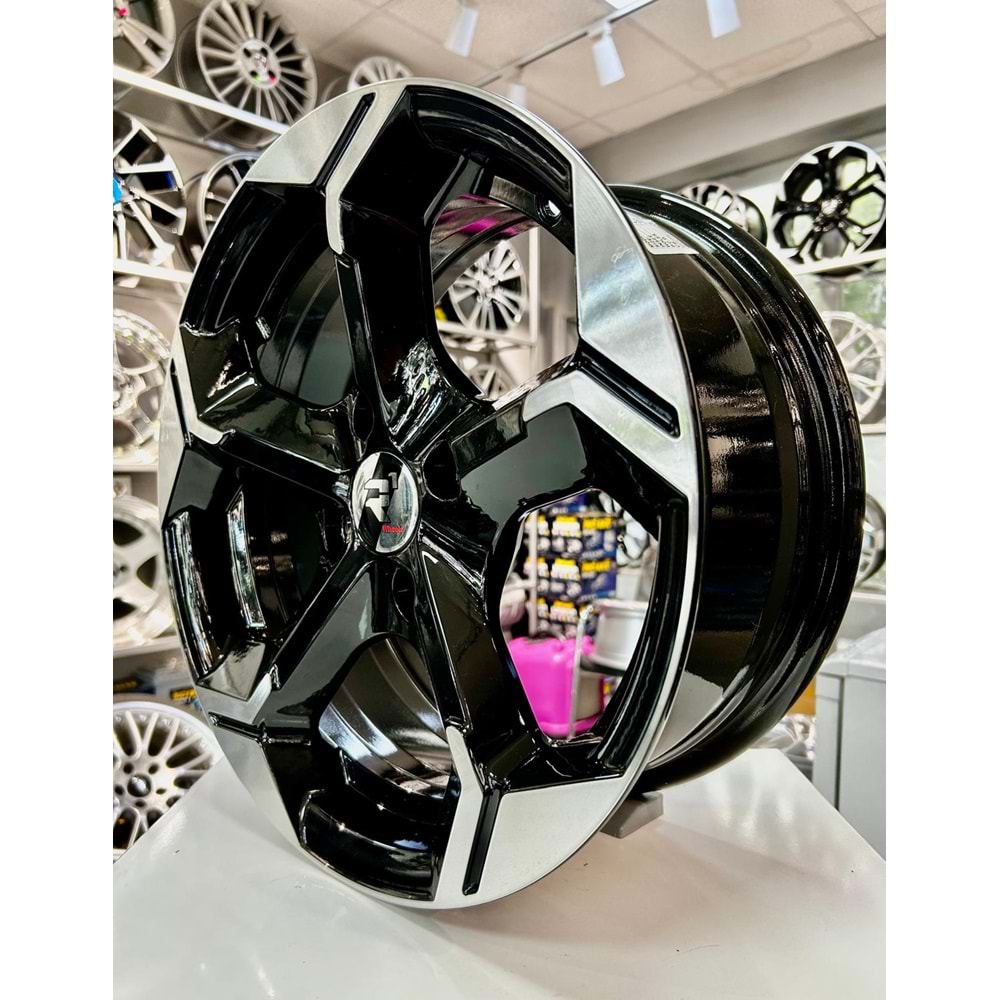 R1 15 JANT 6.5 İNÇ ET35 4*108 67.1 RC BLACK POLİŞH JANT MODELİ