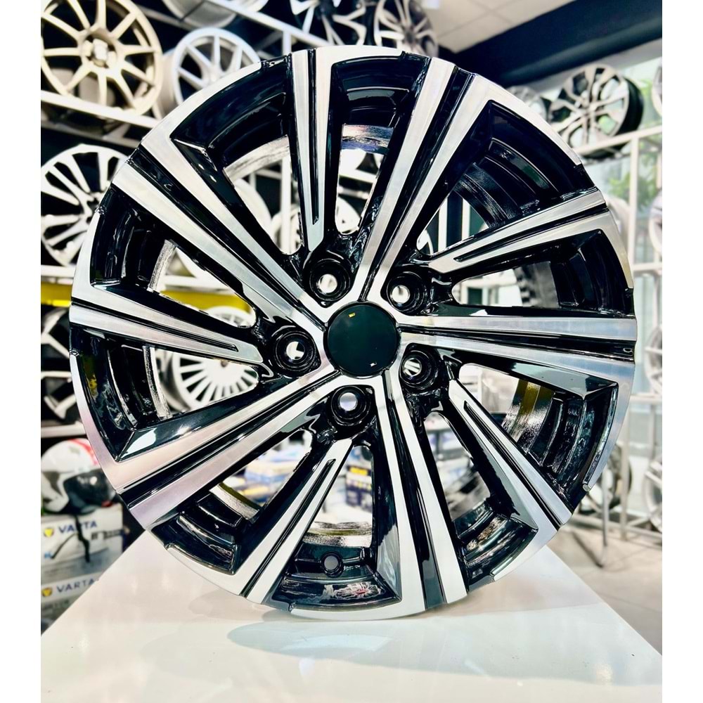 R1 16 JANT 6.5 İNÇ ET40 5*108 73.1 DEEP BLACK DİAMOND JANT MODELİ - 16140