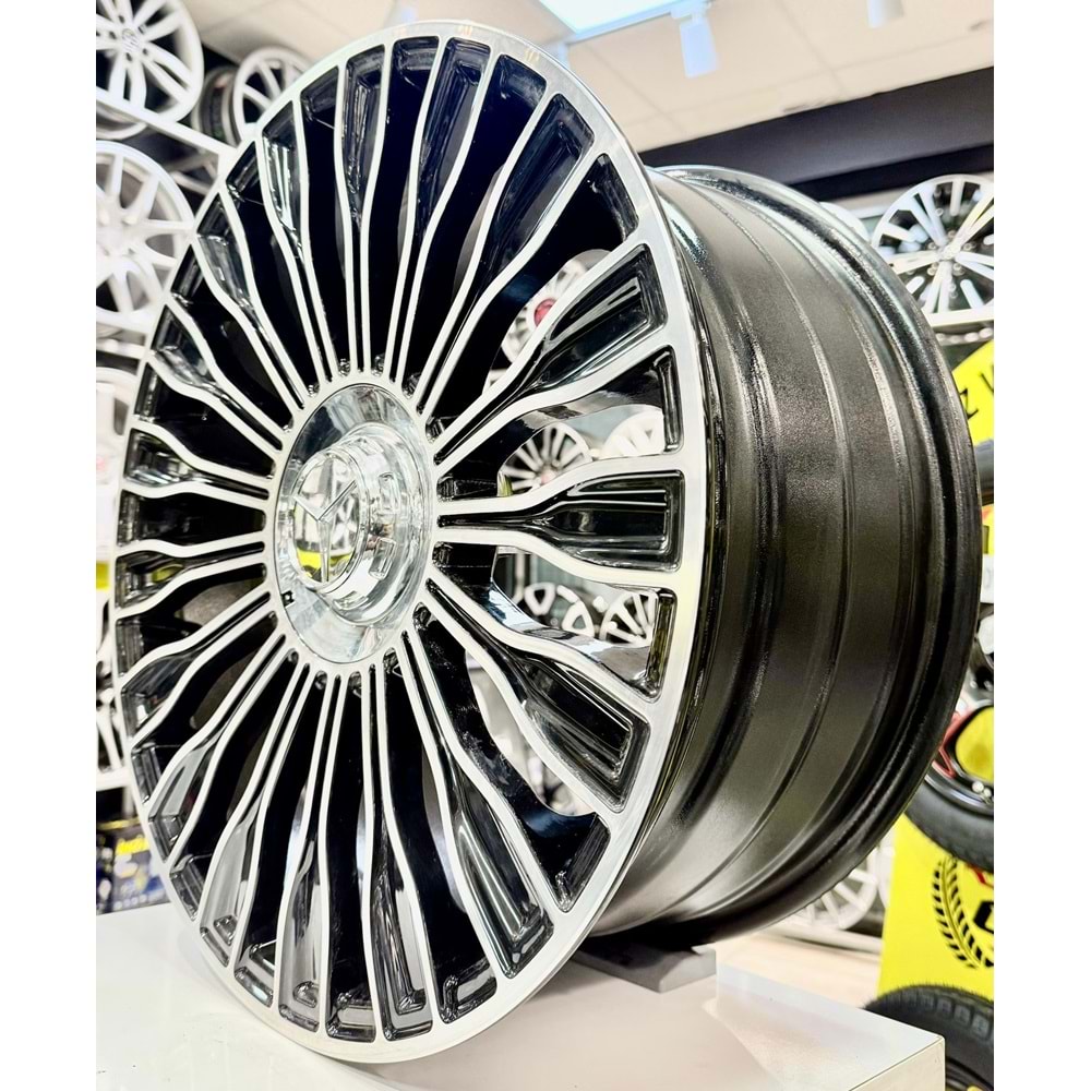 R1 18 JANT 9 İNÇ ET43 5*112 66.6 MERCEDES C180 C220 DEEP BLACK DİAMOND JANT MODELİ