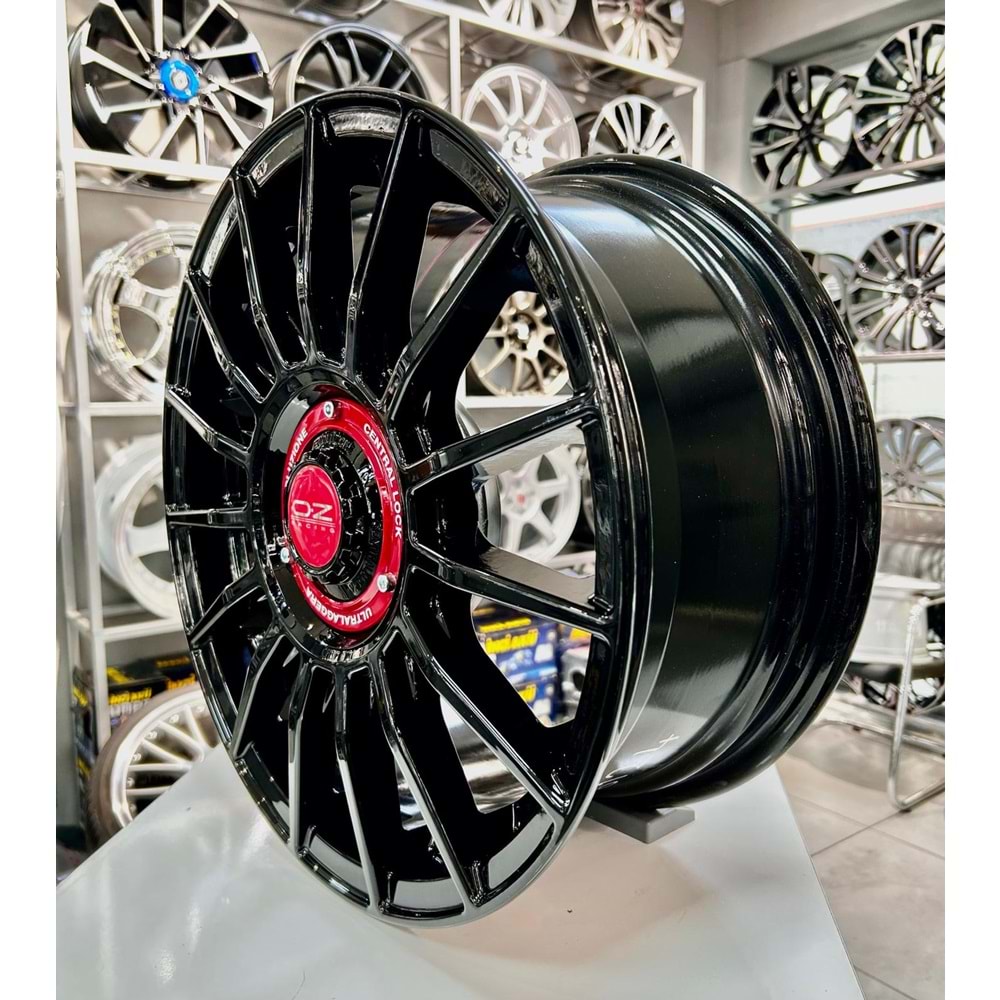 R1A 16 JANT 7 İNÇ ET35 5*100 67.1 OZ RACING BLACK JANT MODELİ