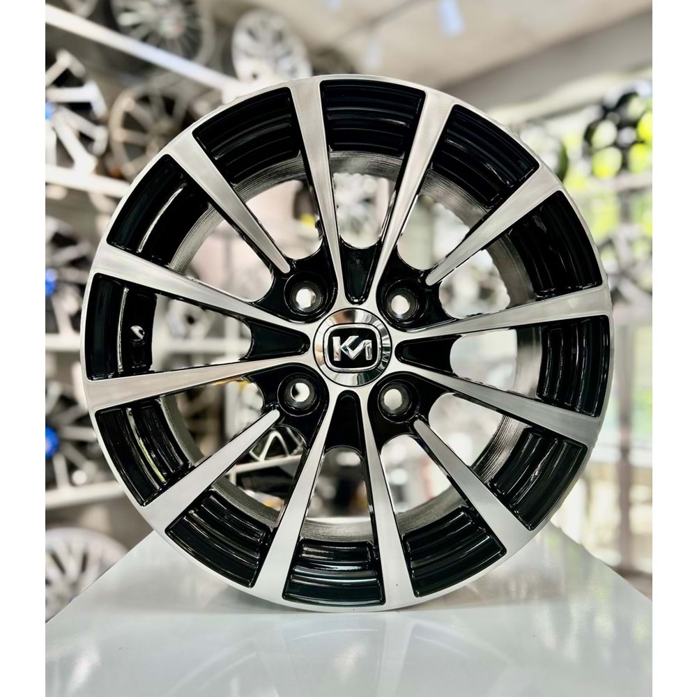 KM 14 JANT 6 İNÇ ET34 4*108 67.2 DEEP BLACK DİAMOND JANT MODELİ