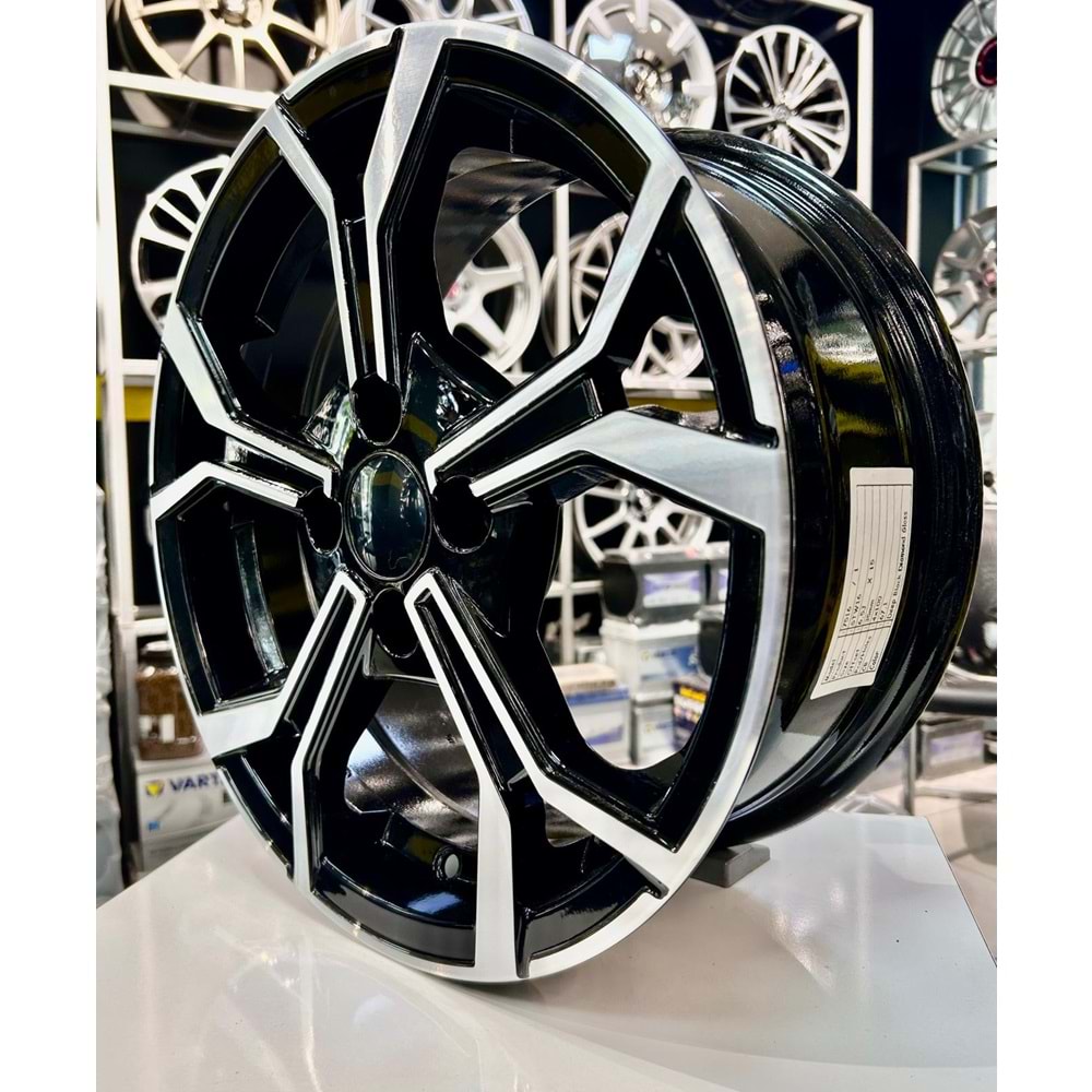 SONIC 15 JANT 6.5 İNÇ ET35 4*100 67.1 BLACK DIAMOND JANT MODELİ - 15440