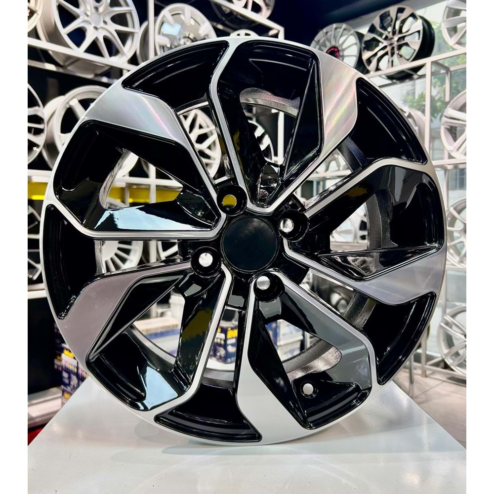 SONIC 15 JANT 6.5 İNÇ ET35 4*100 67.1 DEEP BLACK DIAMOND GLOSS JANT MODELİ - 15361