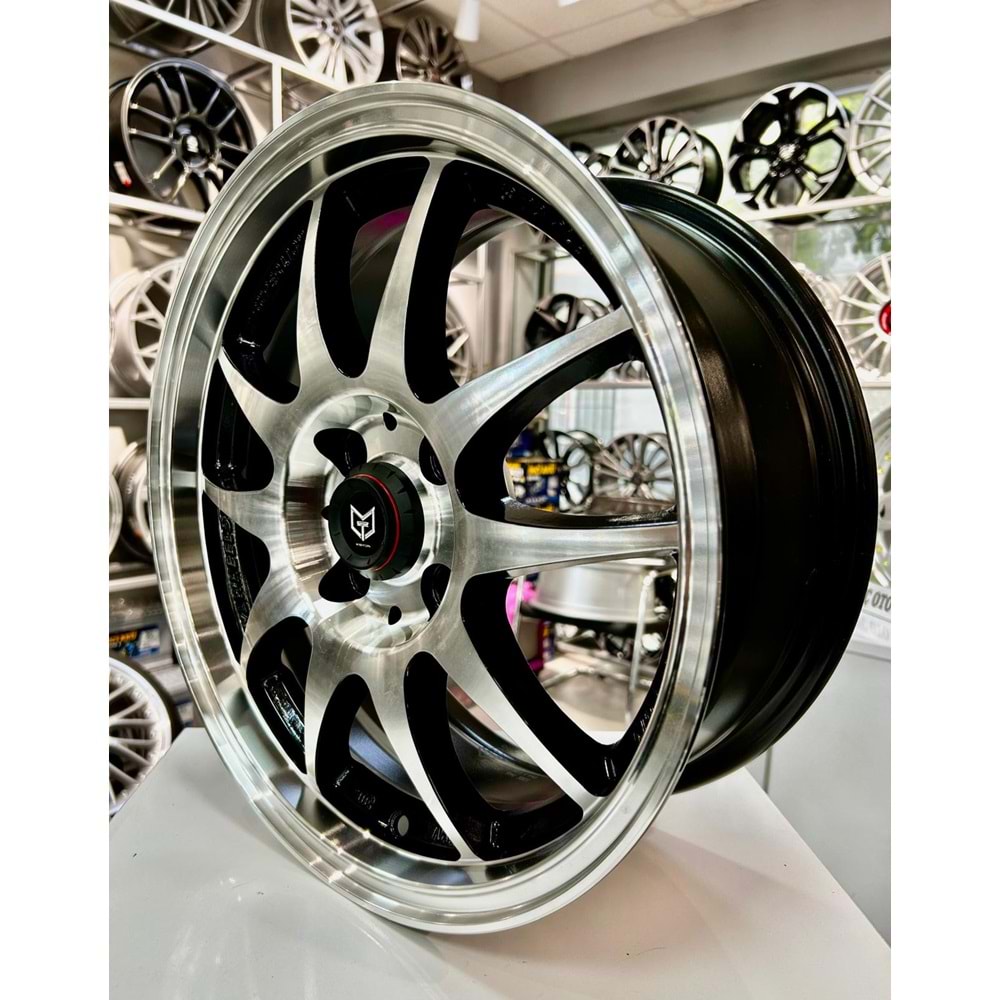 AKO 15 JANT 6.5 İNÇ ET35 4*100 73.1 TORK BLACK MACHINED JANT MODELİ