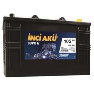 İNCİ AKÜ 12 105 AH 760 EN SUPRA A SENTÖR TARKTÖR AKÜ