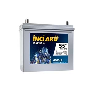 İNCİ AKÜ 12 55 AH 430 SAE MAXİMA A GORILLA DAR ASYA