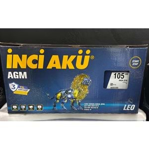 İNCİ AKÜ 12 105 AH 940 EN START STOP EGM LEO AKÜ