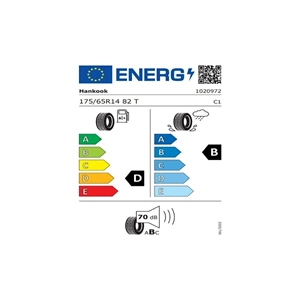 HANKOOK 175/65R14 82 T KİNERGY ECO 2 K 435 (C-A-69) LASTİK 49/22