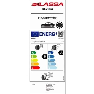 LASSA 215/55R17 94W REVOLA (B-A-71) LASTİK 2025