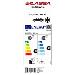 LASSA 215/55R17 98V XL SNOWAYS 4 M+S (D-C-69) LASTİK 2024