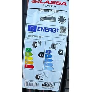 LASSA 185/65R15 88 H REVOLA (B-A-70) ELT LASTİK 2024