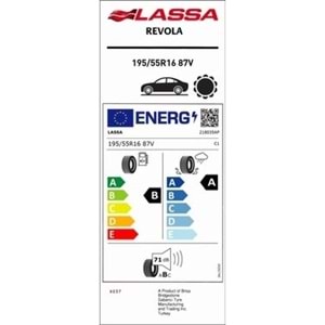 LASSA 195/55R16 87 V REVOLA (B-A-71) ELT LASTİK 41/24