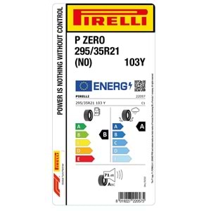 PİRELLİ 295/35R21 103Y (N0) PORSCHE PZERO (B-A-71) LASTİK 2025