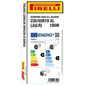 PİRELLİ 235/55R19 105W XL (J)(LR) SCORPION ZERO ALL SEASON