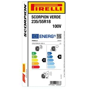 PİRELLİ 235/55R18 100V SCORPION VERDE (C-B-71) LASTİK 2025