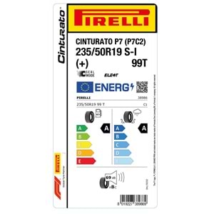 PİRELLİ 235/50R19 99T S-İ (+) VOLKSWAGEN ELT CINTURATO P7 (P7C2) (A-A-69) LASTİK 2025