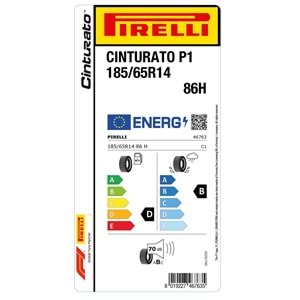 PİRELLİ 185/65R14 86H CINTURATO P1 (D-B-70) LASTİK 19/25
