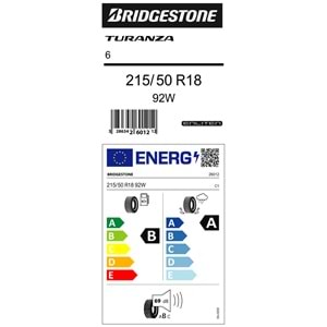 BRİDGESTONE 215/50R18 92W TURANZA 6 (B-A-69) LASTİK 2024