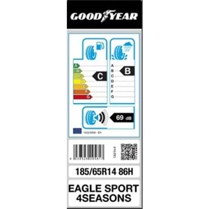 GOODYEAR 185/65R14 86 H EAGLE SPORT 2 SEOSANS (C-B-70) LASTİK 18/22
