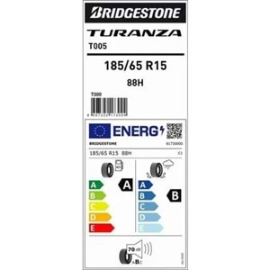 BRİDGESTONE 185/65R15 88 H T005 (B-A-69) LASTİK 2024