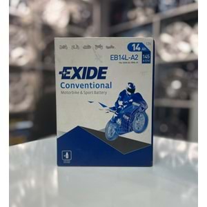 EXIDE AKÜ DRY SB MTC 14AH 145CCA DUZ TIRNAKSIZ MOTORSİKLET AKÜSÜ