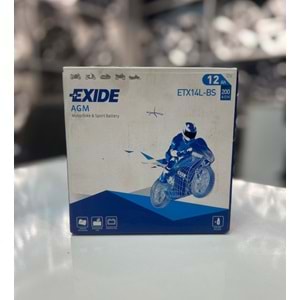 EXIDE AKÜ DRY AGM MTC 12AH 200CCA DUZ TIRNAKSIZ MOTORSİKLET AKÜSÜ