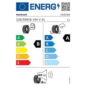 HANKOOK 235/55R18 104V XL VENTUS PRİME 4 K135 A (B-A-69) LASTİK 2025