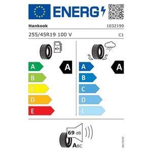 HANKOOK 255/45R19 100V VENTUS EVO SUV K137A (A-A-69) LASTİK 2025