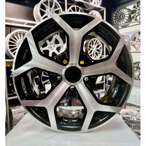 AGT 15 JANT 6.5 İNÇ ET25 4*108 65.1 GLOSS BLACK DIAMOND JANT MODELİ - 15019