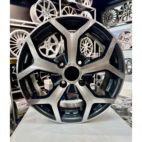 AGT 15 JANT 6.5 İNÇ ET35 4*108 63.4 GUN METAL DIAMOND JANT MODELİ - 15019