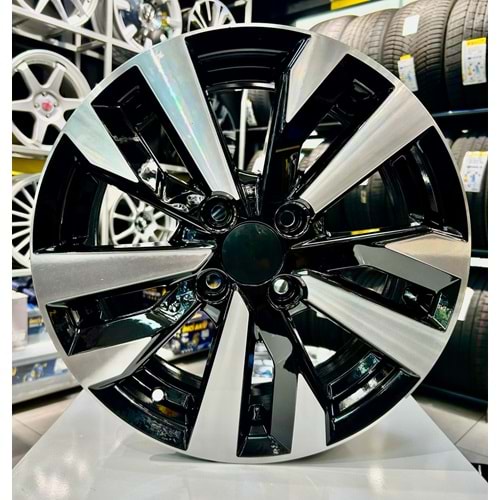 EN 15 JANT 6 İNÇ ET38 4*100 67.10 GLOSS BLACK DIAMOND JANT MODELİ