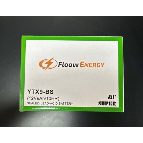 FLOOW AKÜ 12/9AH YATAY YTX9-BS MOTORSİKLET AKÜSÜ