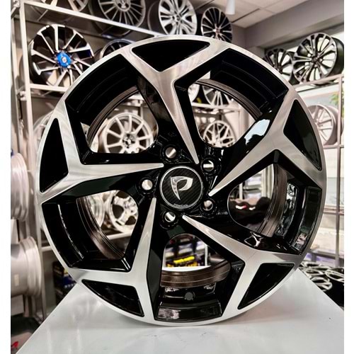 AKO 14 JANT 6 İNÇ ET35 5*100 BLACK MACHINED JANT MODELİ - BK-5340