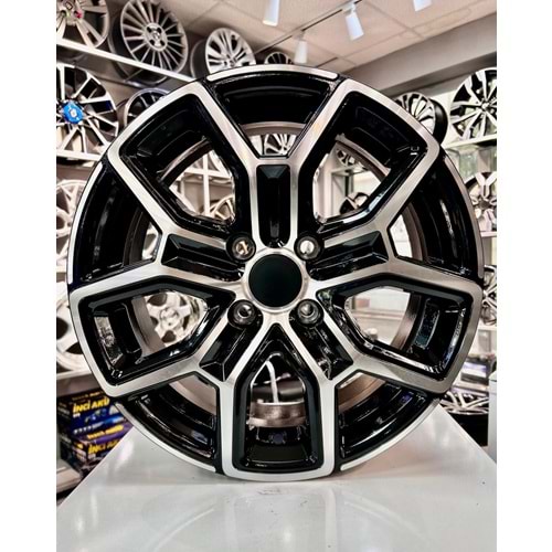 DY945 15 JANT 6.5 İNÇ ET35 4*100 67.1 KORMETAL BLACK DİAMOND JANT MODELİ - JANT4226 DY945