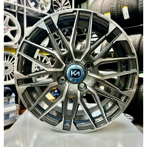 KM 14 JANT 5.5 İNÇ ET35 4*100 67.1 GUM METAL JANT MODELİ