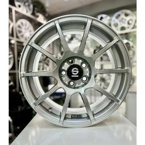 GZM1176 16 JANT 7 İNÇ ET35 5*100 67.1 ASSETTO SPARCO GARA SILVER JANT MODELİ