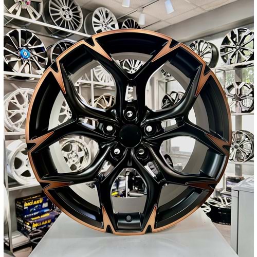 R1 18 JANT 8 İNÇ ET40 5*112 57.1 BLACK BRONZ CUPRA JANT MODELİ - R1-1184