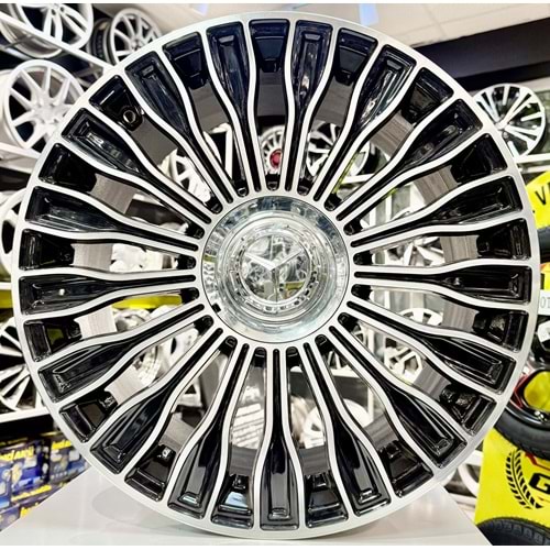 R1 18 JANT 9 İNÇ ET43 5*112 66.6 MERCEDES C180 C220 DEEP BLACK DİAMOND JANT MODELİ